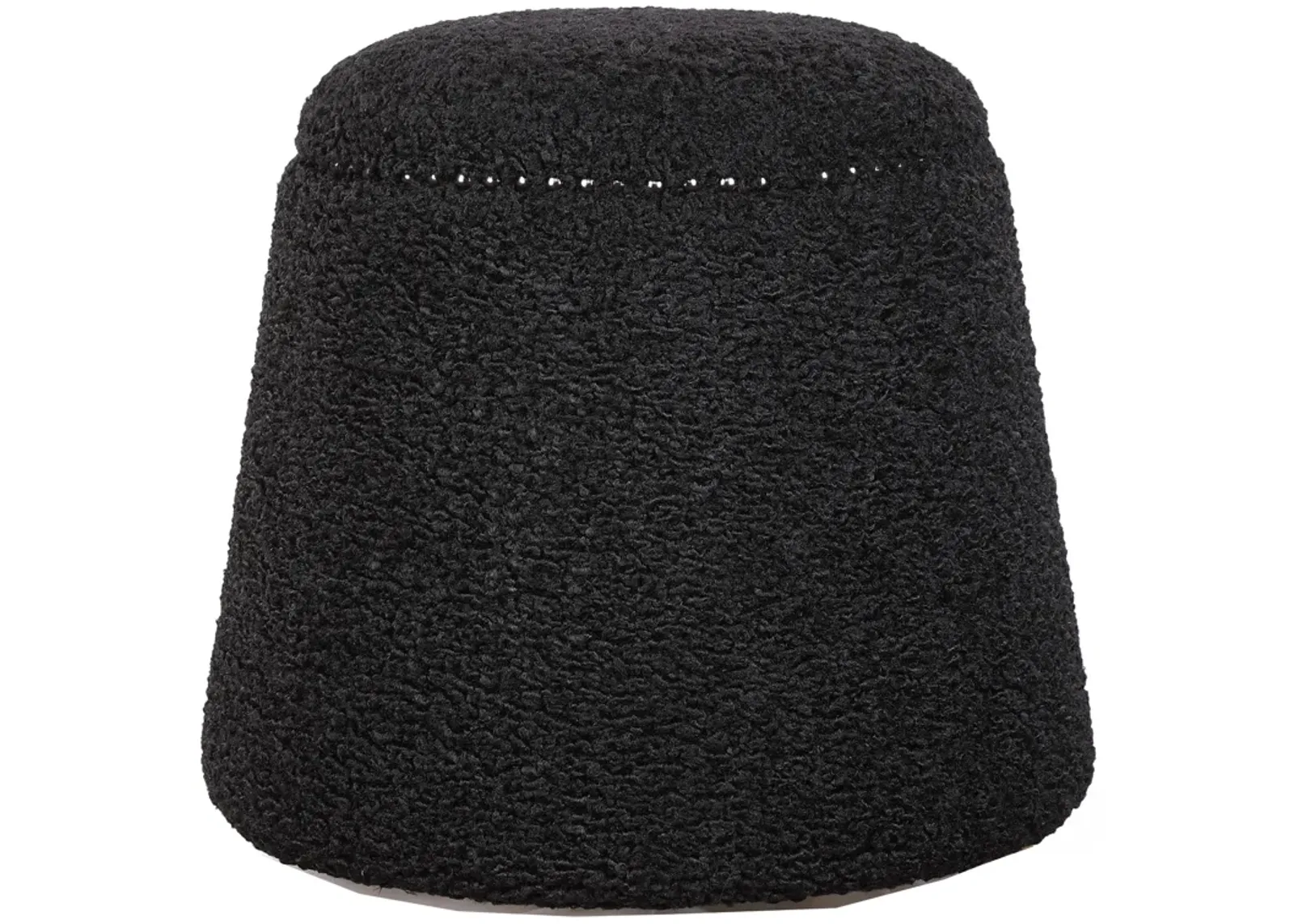 Gumdrop Black Ottoman 