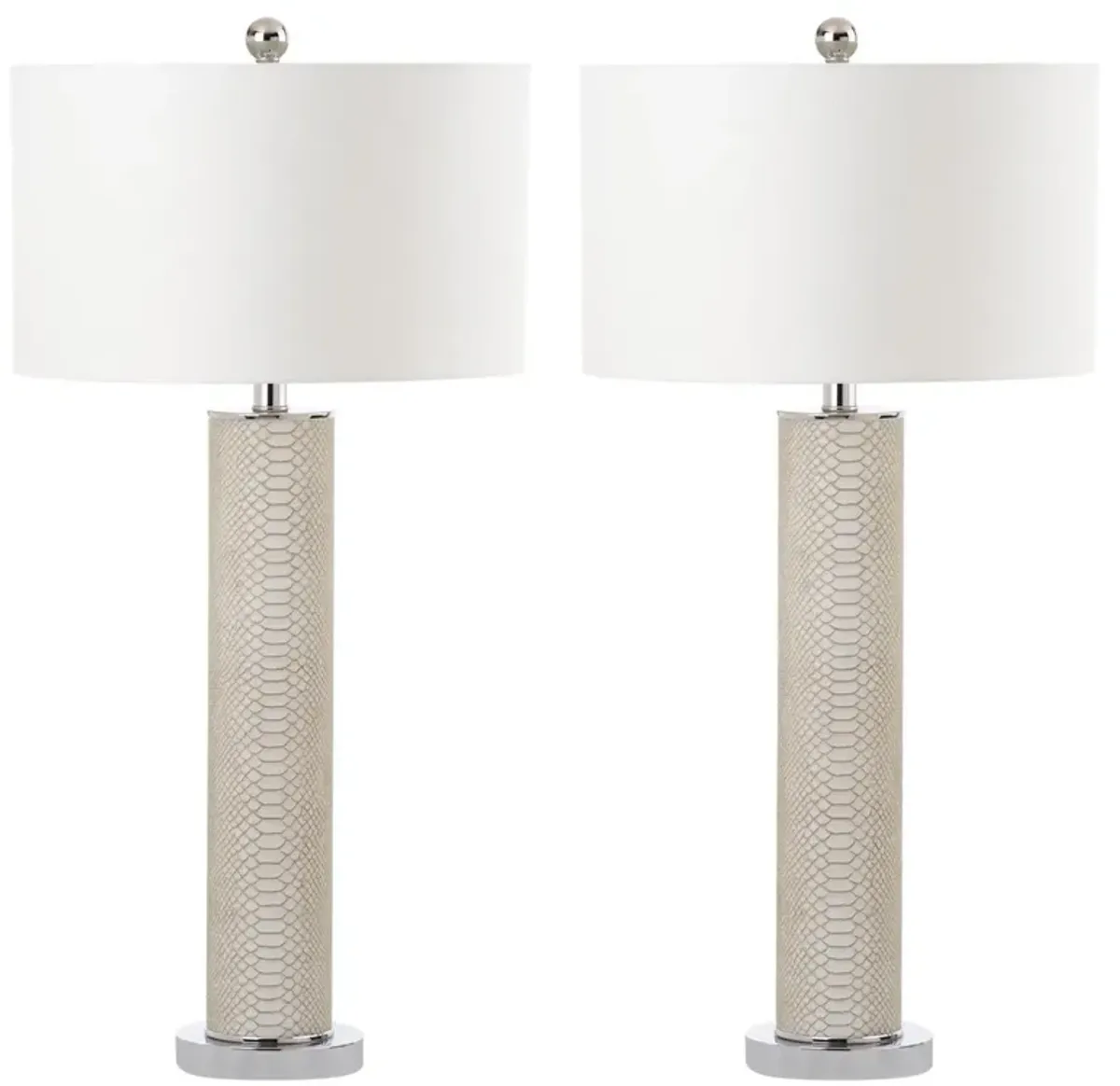 Ollie 31.5-Inch H Faux Snakeskin Table Lamp - Set of 2