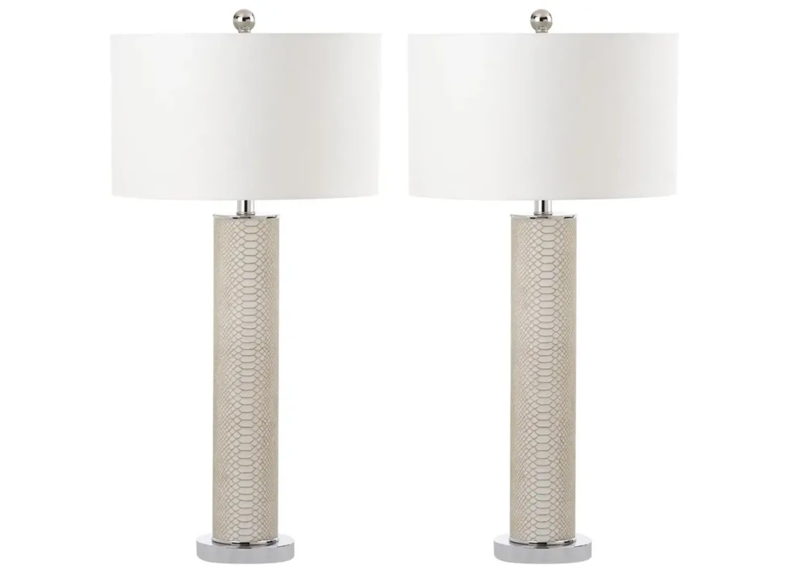 Ollie 31.5-Inch H Faux Snakeskin Table Lamp - Set of 2