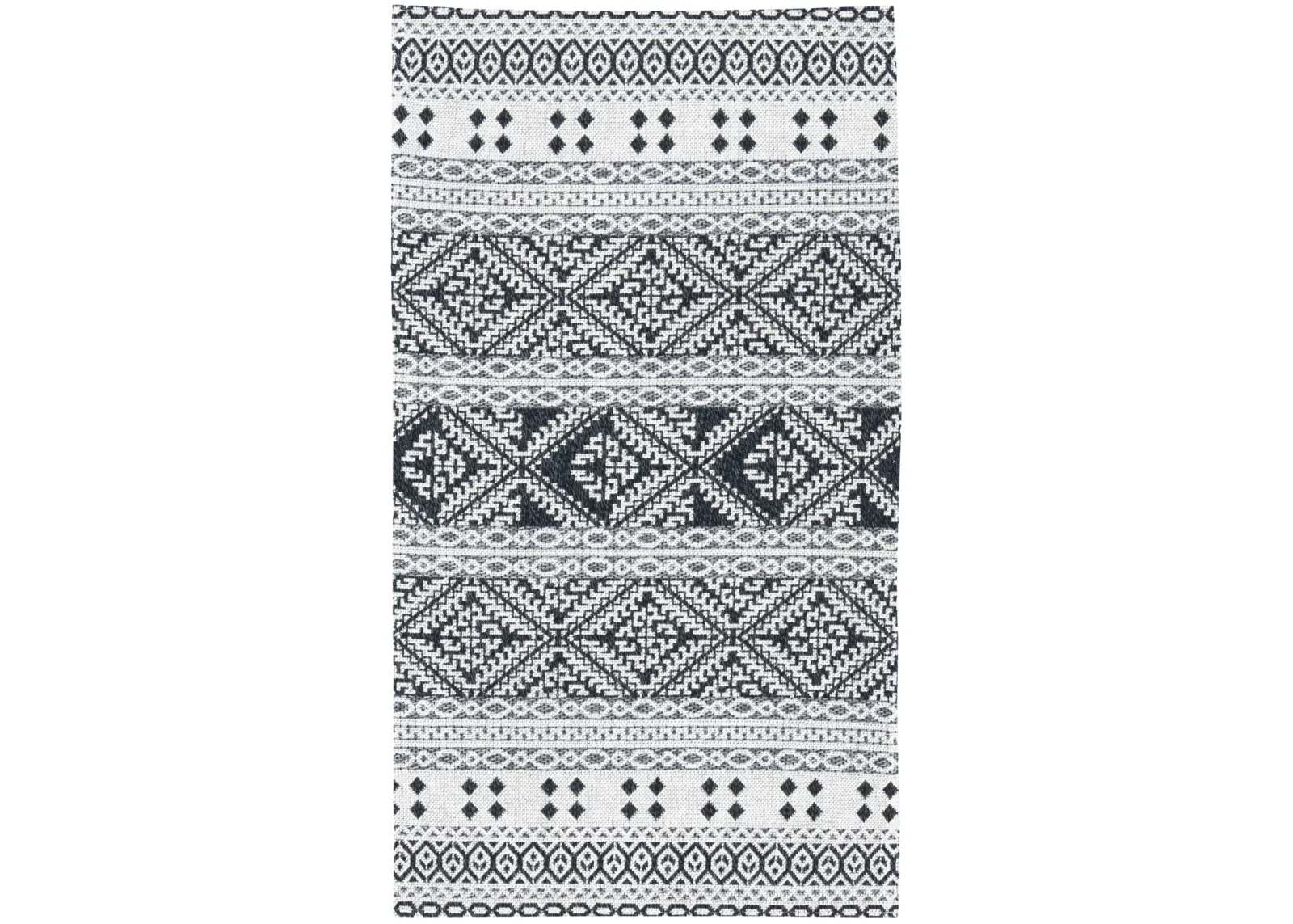 AUGUSTINE 445 BLACK  2'-10' x 5' Runner Rug