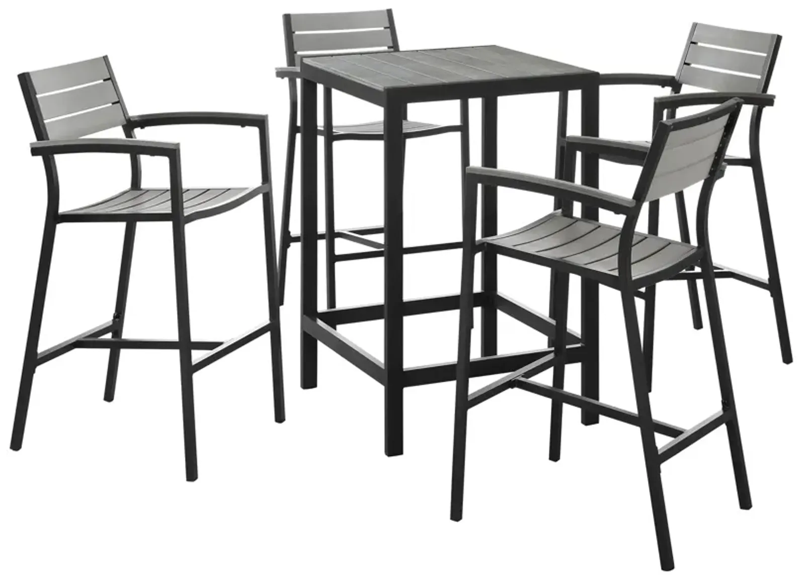 Maine 5 Piece Outdoor Patio Bar Set