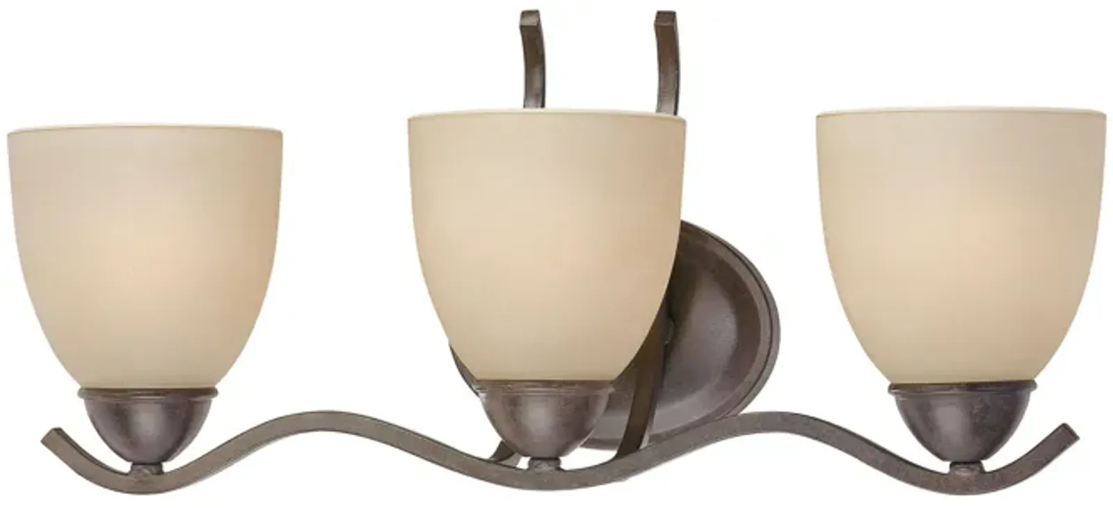 Triton 3-Light Wall Lamp in Sable Bronze