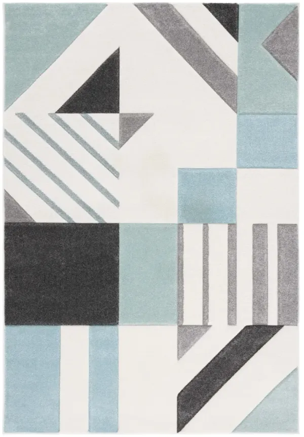 HOLLYWOOD 709 IVORY  2'-7' x 5' Small Rectangle Rug