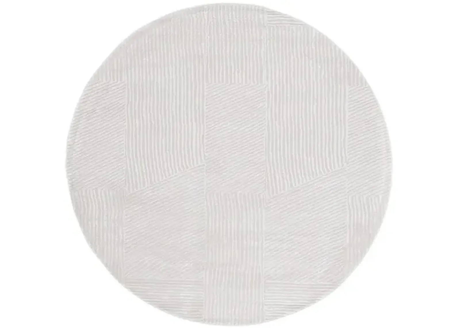 SAYLOR 100 Beige 6'-3' X 6'-3' Round Round Rug