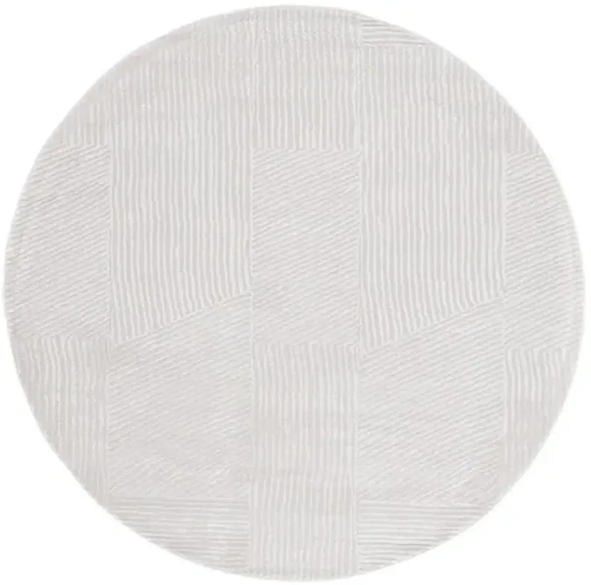 SAYLOR 100 Beige 6'-3' X 6'-3' Round Round Rug