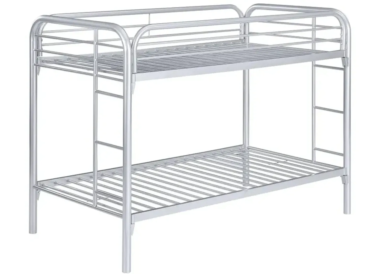 Morgan Twin Over Twin Bunk Bed Silver