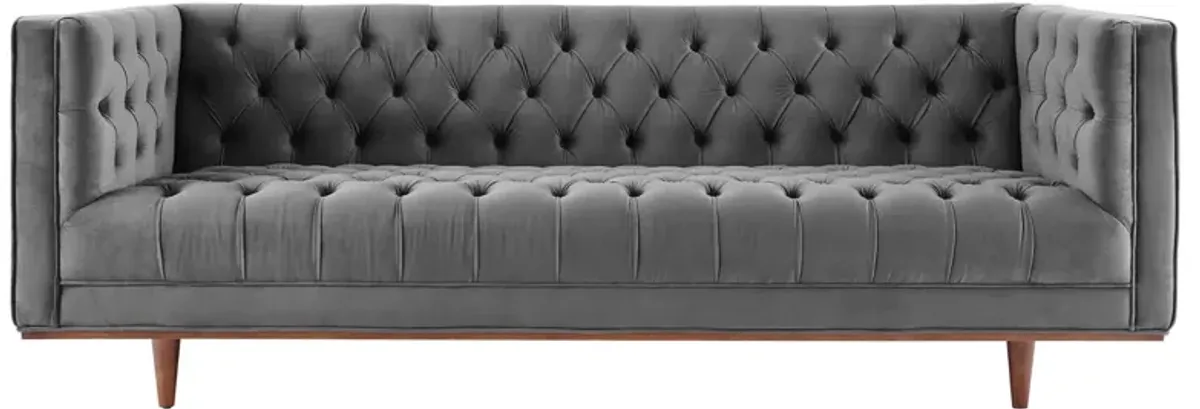 Elation Tufted Performance Velvet Sofa