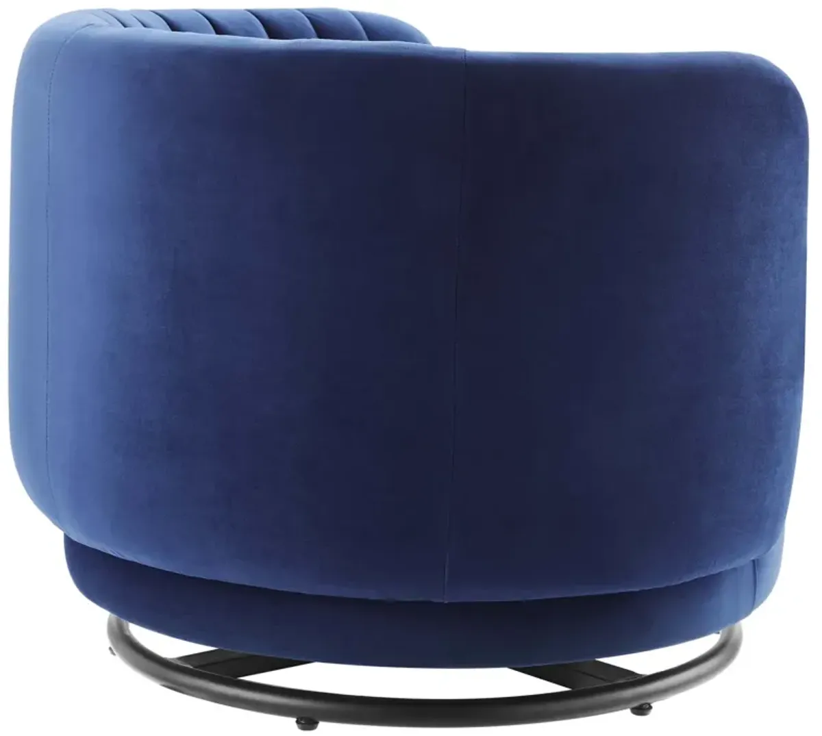 Embrace Tufted Performance Velvet Performance Velvet Swivel Chair