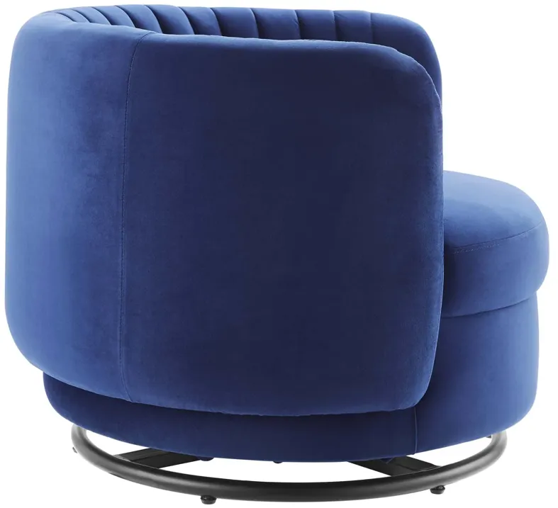 Embrace Tufted Performance Velvet Performance Velvet Swivel Chair