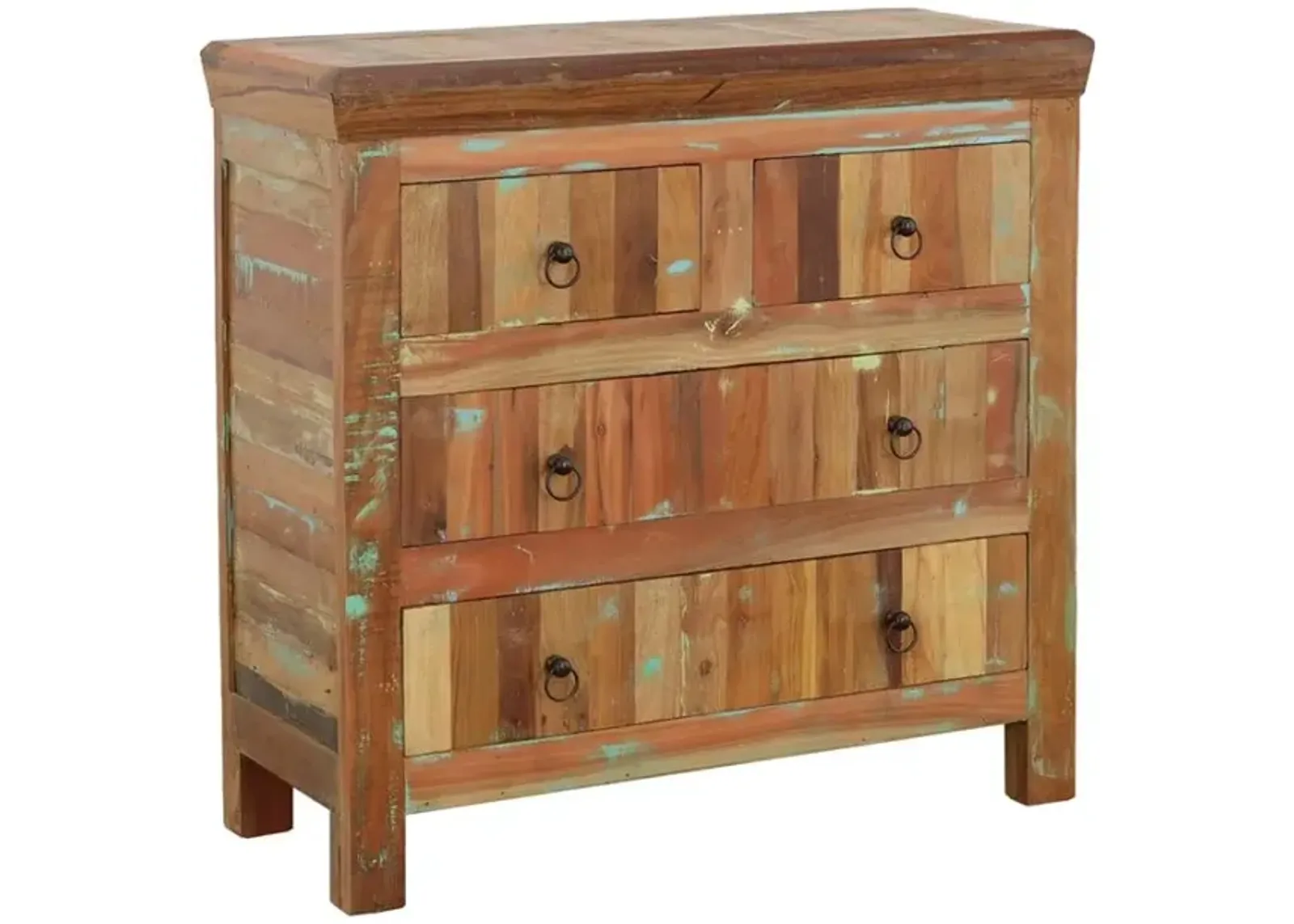 Harper 4-drawer Accent Cabinet Reclaimed Wood