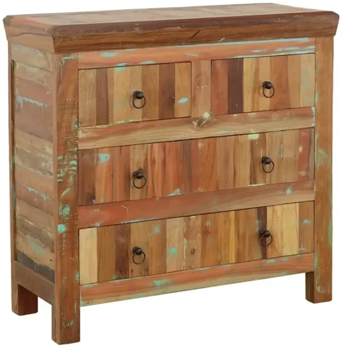 Harper 4-drawer Accent Cabinet Reclaimed Wood