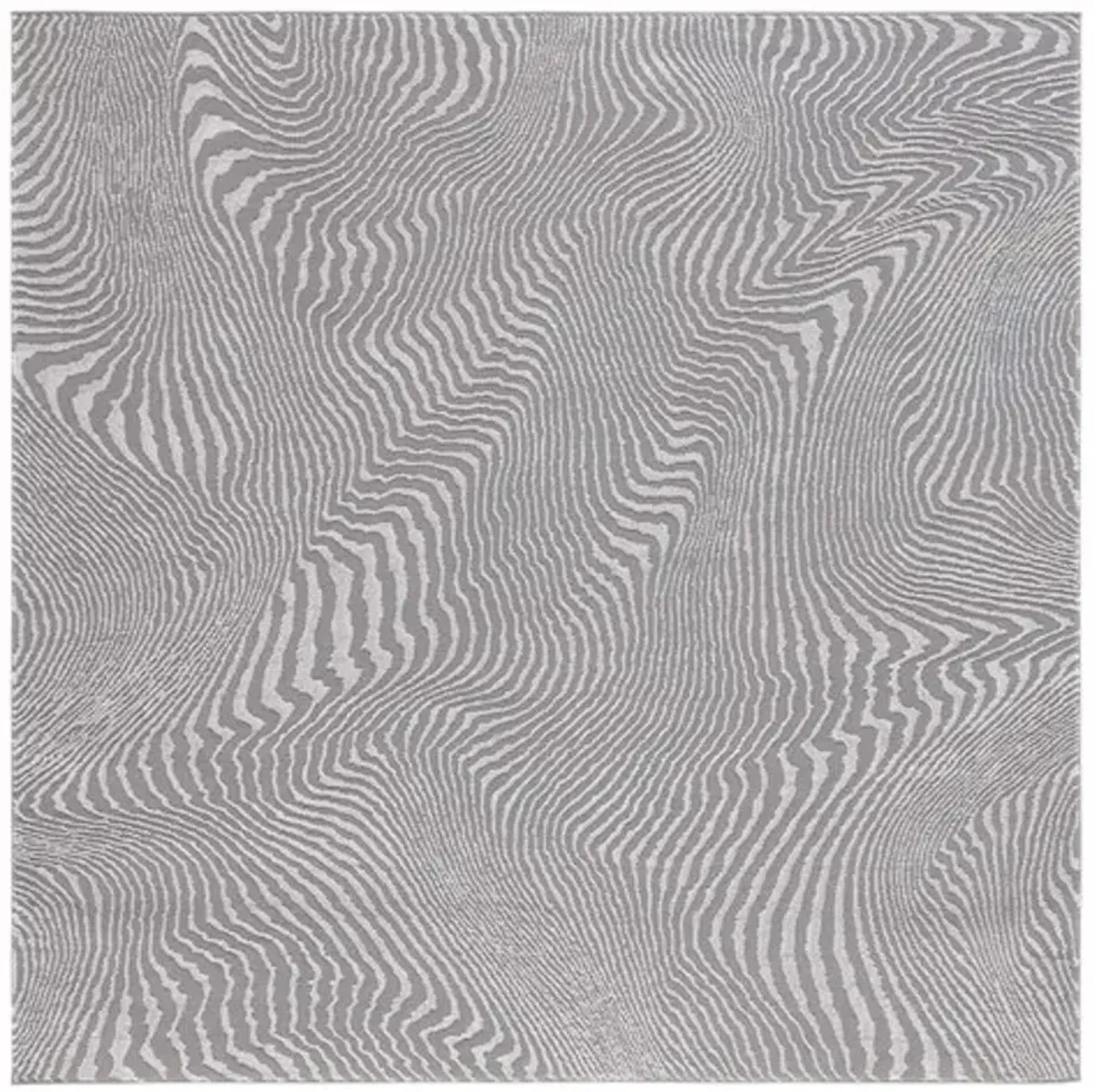 REVIVE 110 Grey 6'-7' X 6'-7' Square Square Rug