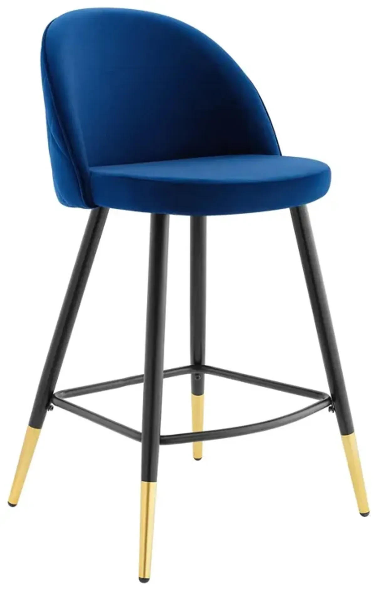 Cordial Performance Velvet Counter Stools - Set of 2