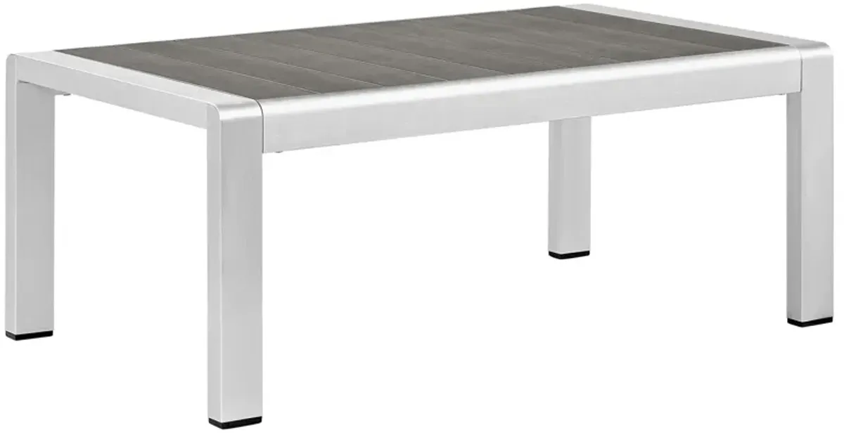 Shore Outdoor Patio Aluminum Coffee Table