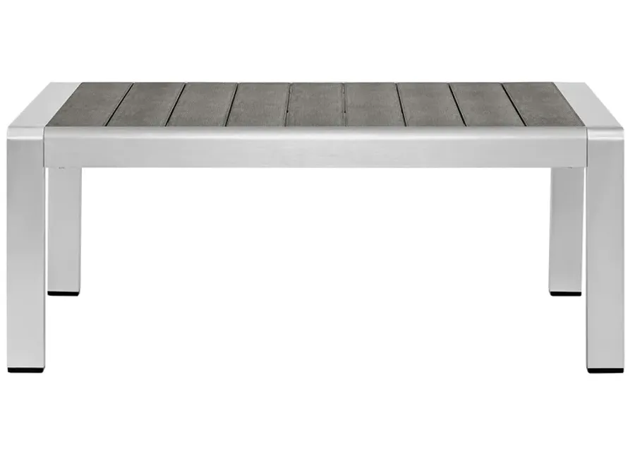 Shore Outdoor Patio Aluminum Coffee Table