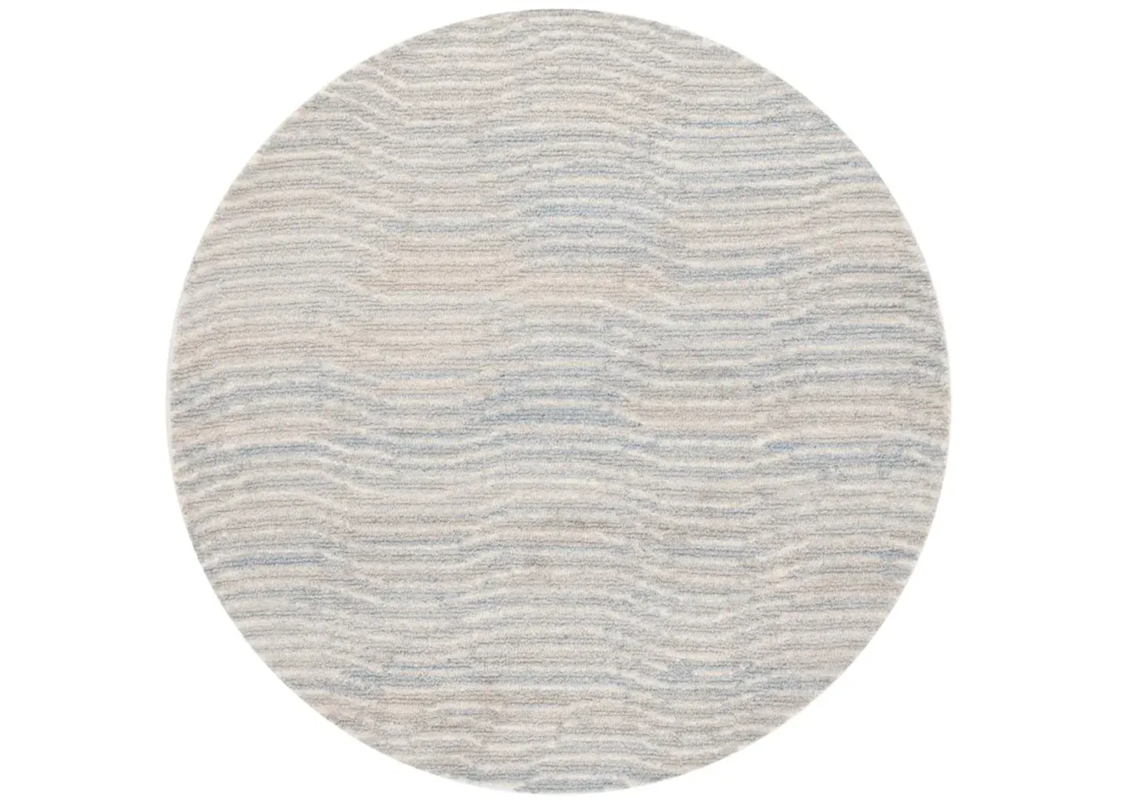 RENEWAL 203 LIGHT BLUE  6' x 6' Round Round Rug