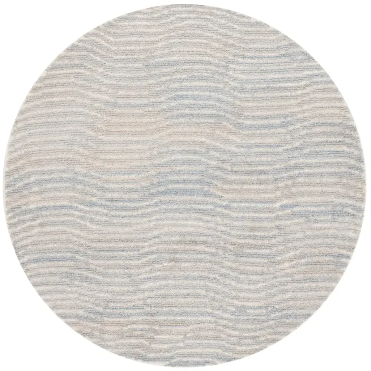 RENEWAL 203 LIGHT BLUE  6' x 6' Round Round Rug