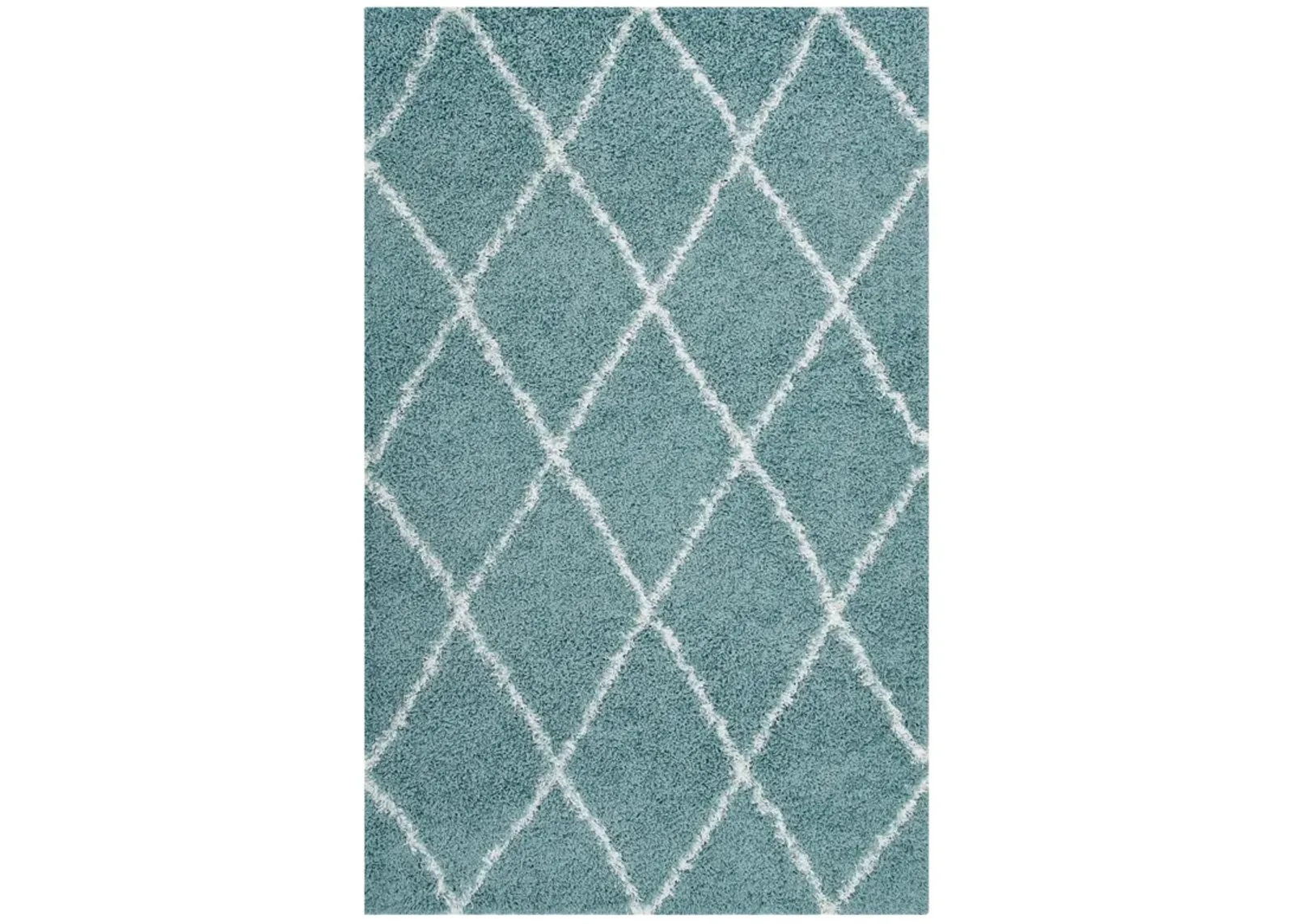 Toryn Diamond Lattice 5x8 Shag Area Rug