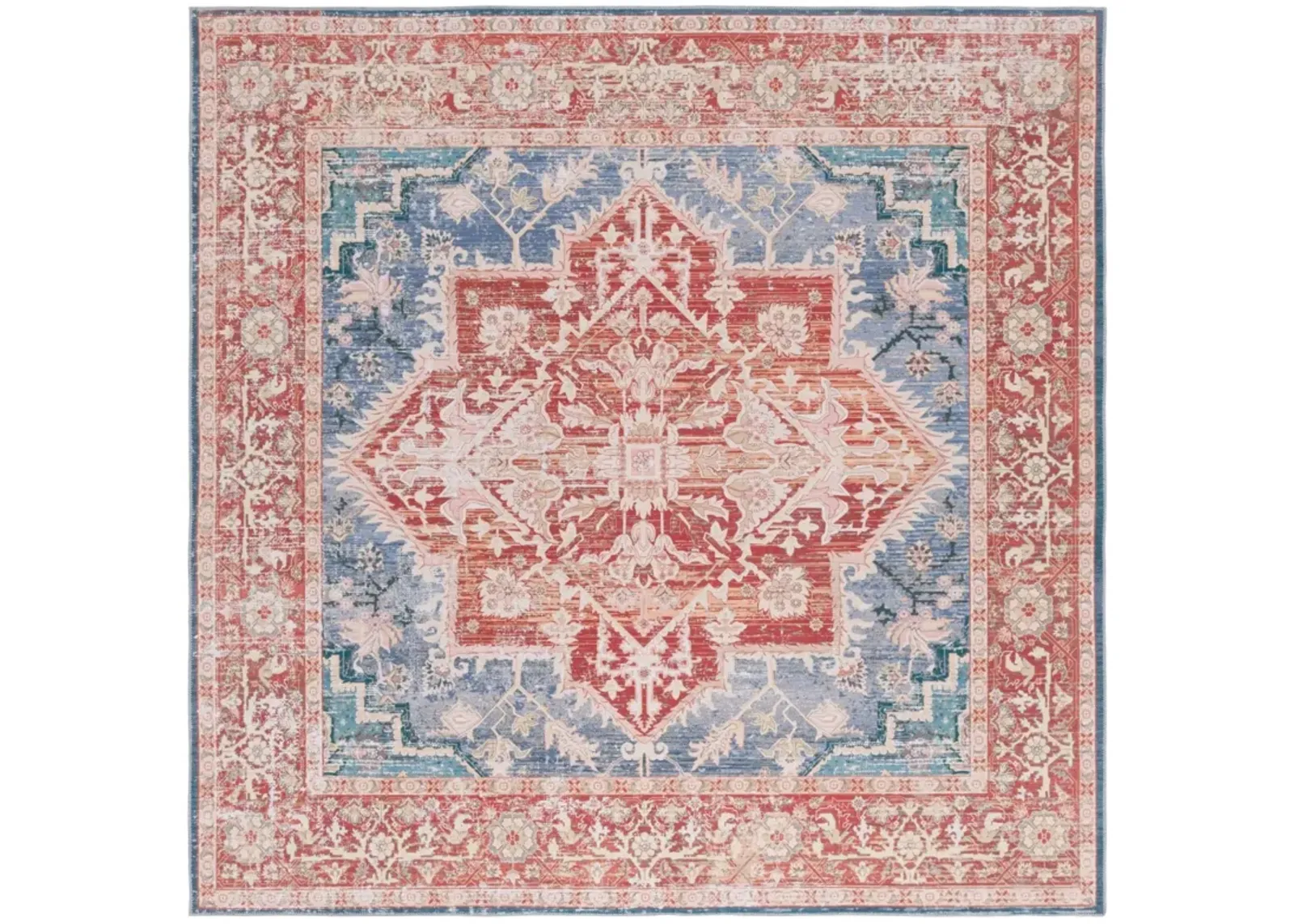 ARIZONA 137 BLUE GREEN  6' x 6' Square Square Rug