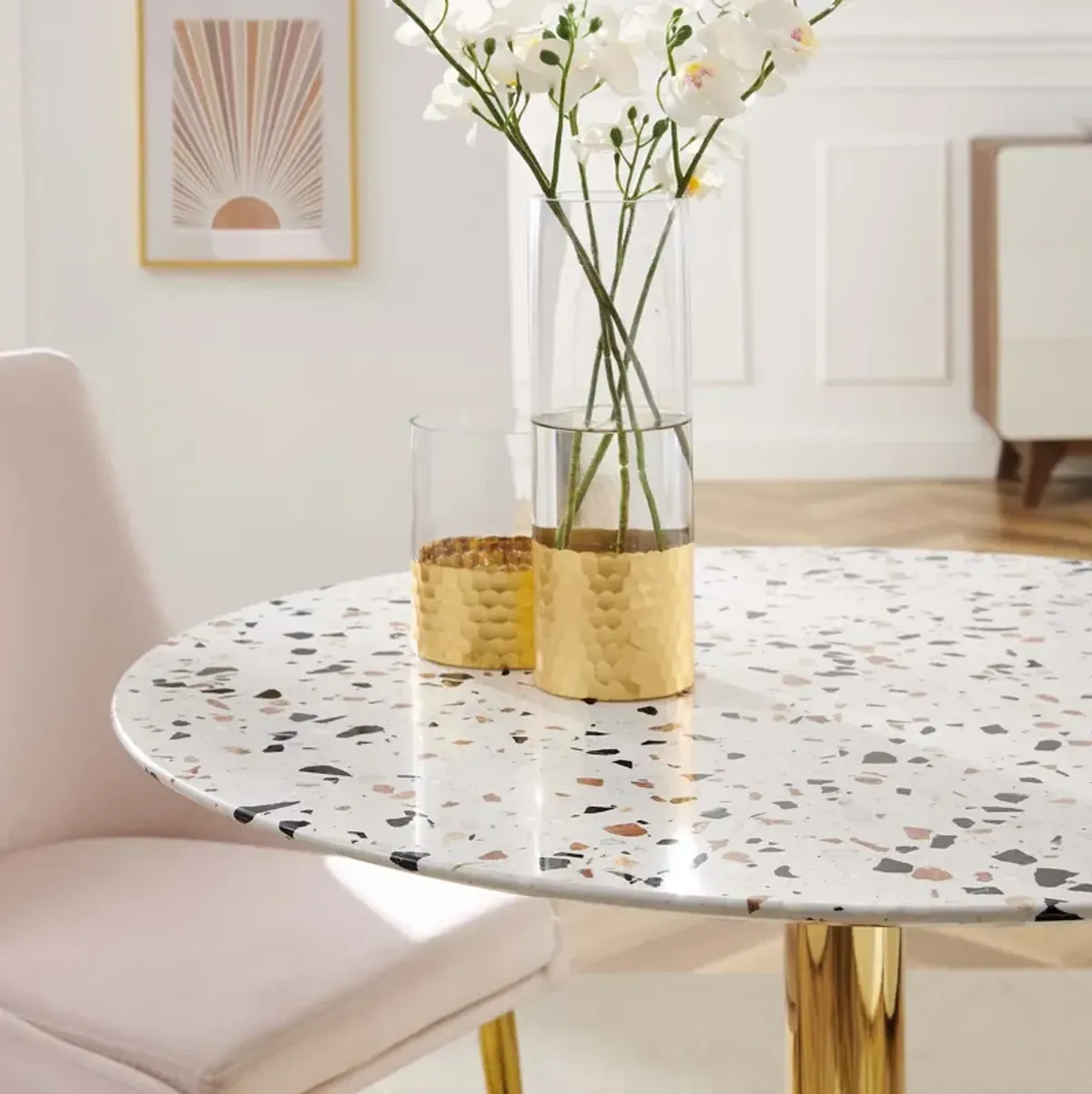 Verne 36" Round Terrazzo Dining Table