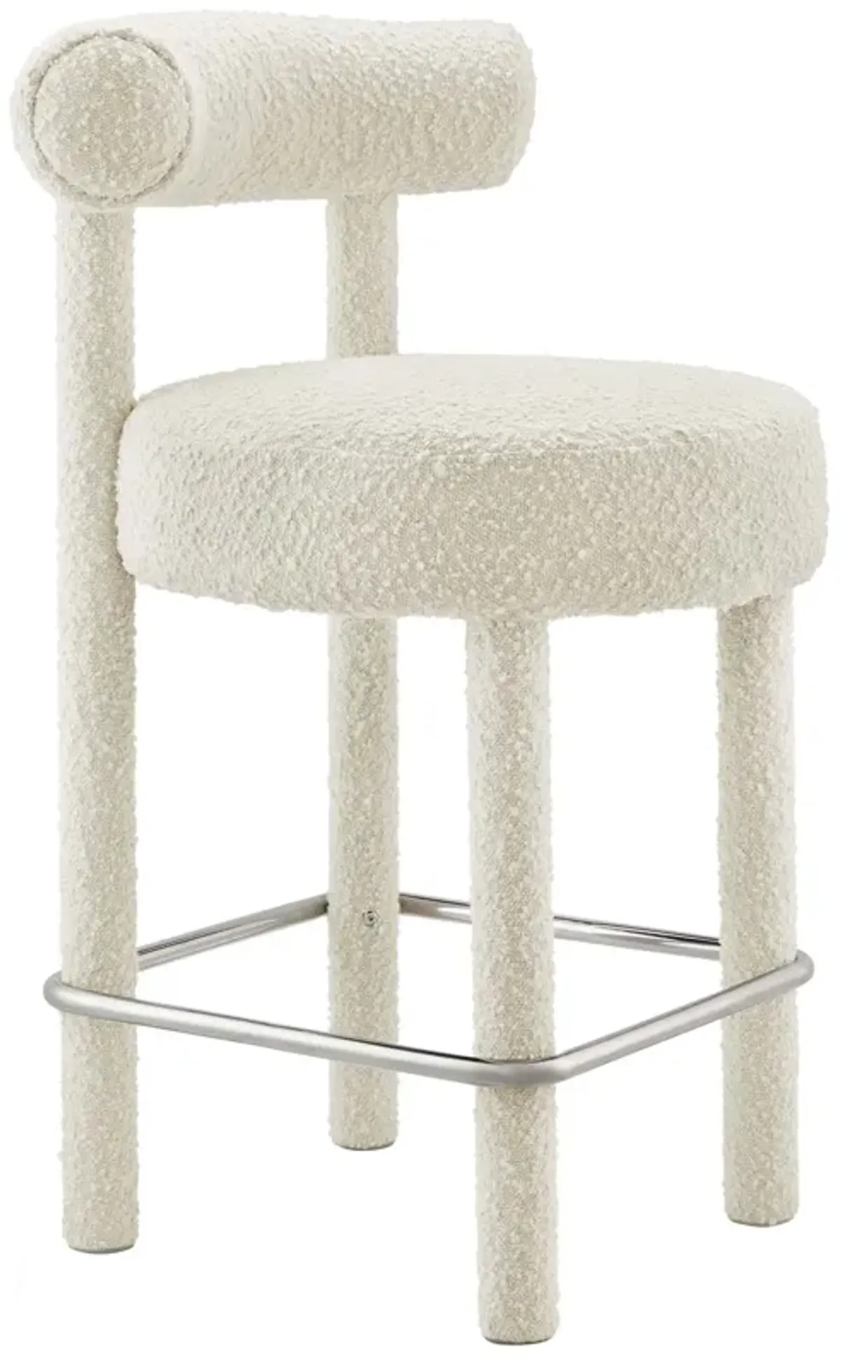 Toulouse Boucle Fabric Counter Stool