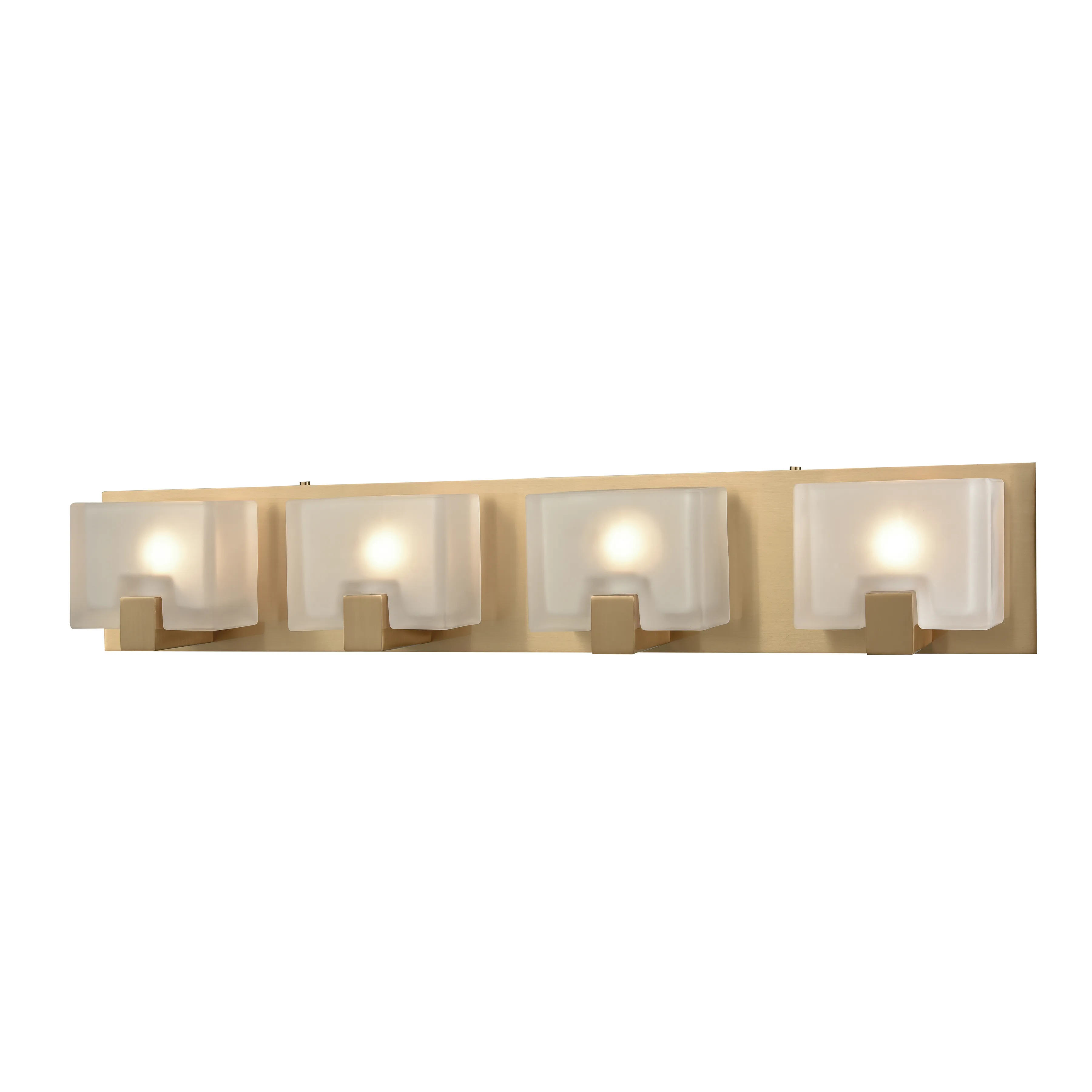 Ridgecrest 28" Wide 4-Light Vanity Light - Satin Brass