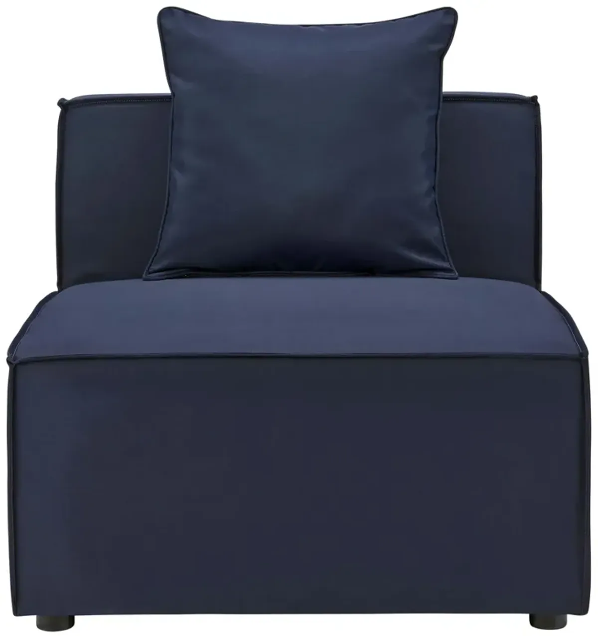 Saybrook Outdoor Patio Upholstered Sectional Sofa Armless Chair