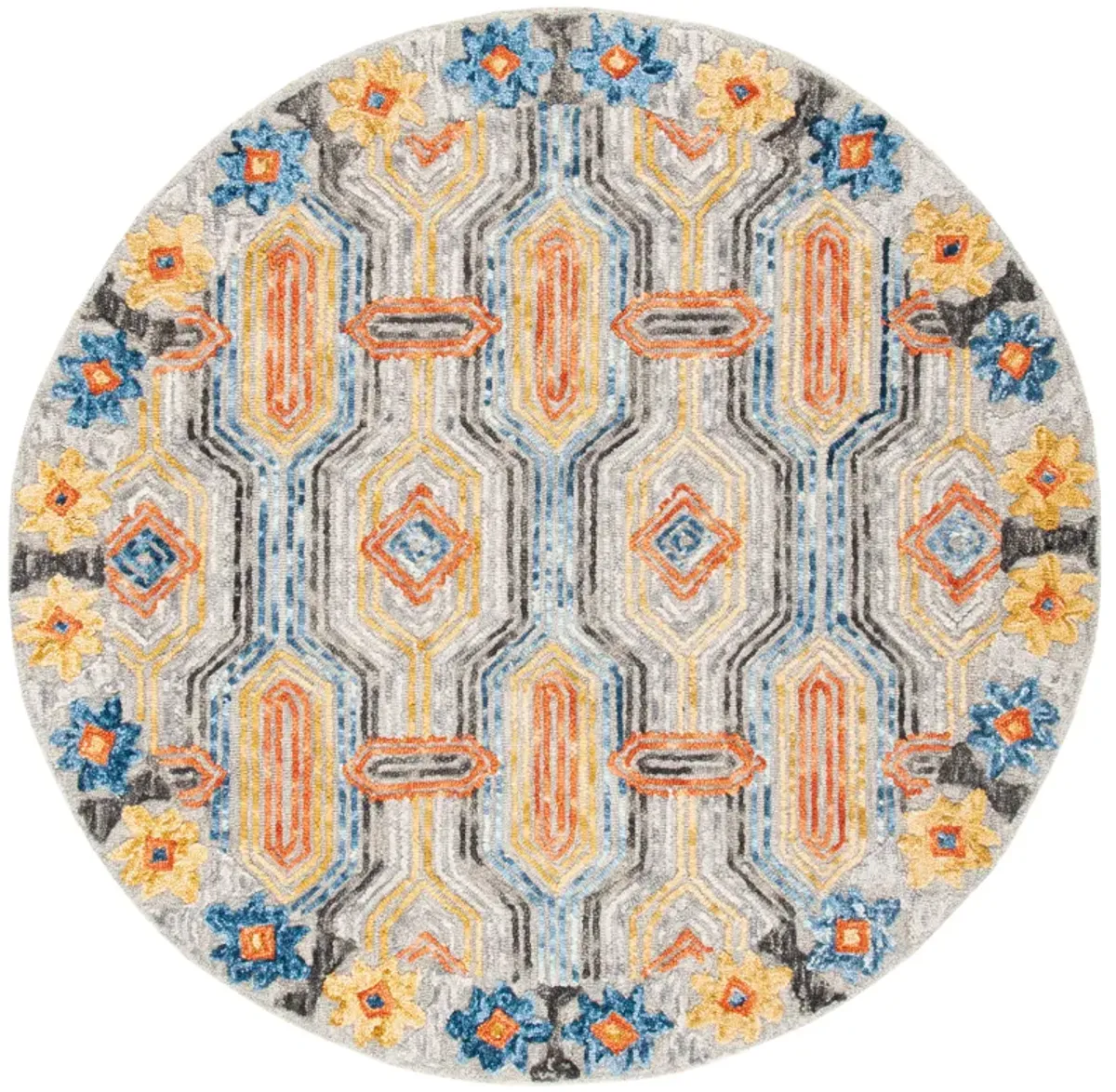 TRACE Hand Tufted 8' x 8' Round area rug