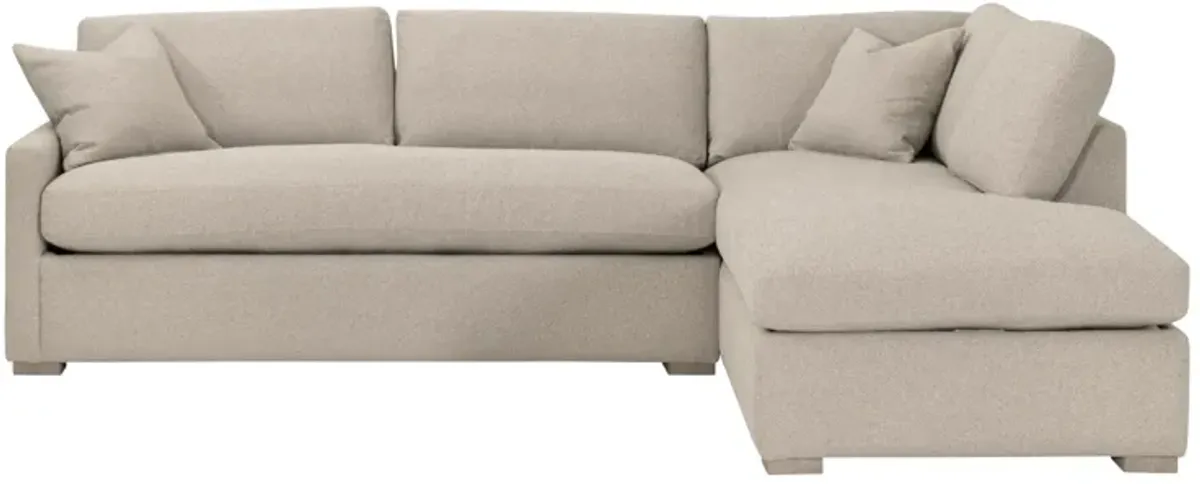 Clara 112" Slim Arm Sleeper Queen RF Sectional