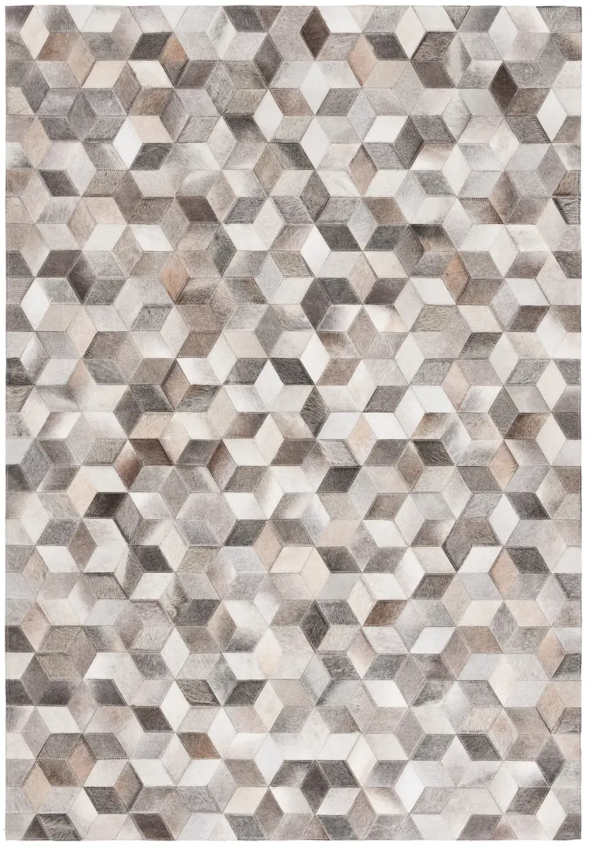 STUDIO LEATHER Hand Woven 4' x 6' area rug