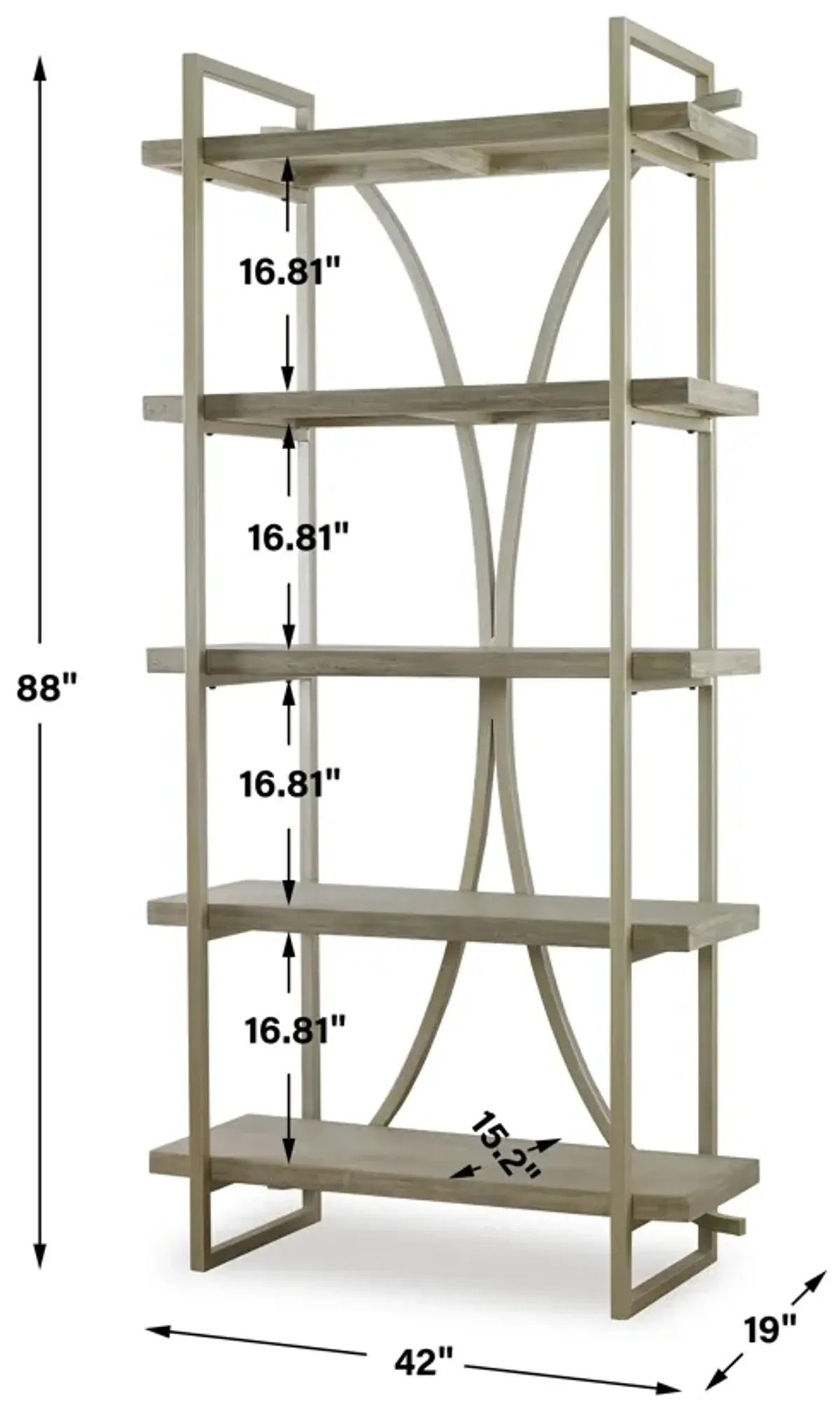 Sway Soft Gray Etagere