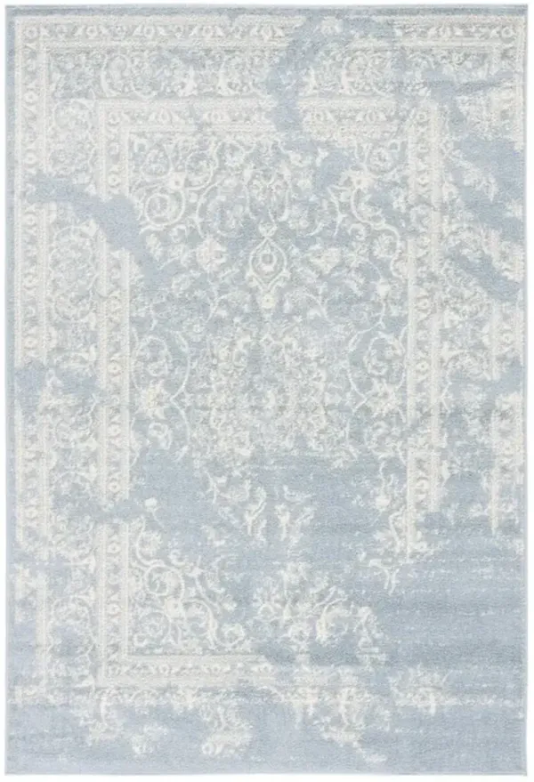 Adirondack Contemporary Slate / Ivory 8' X 10' Powerloomed Rug
