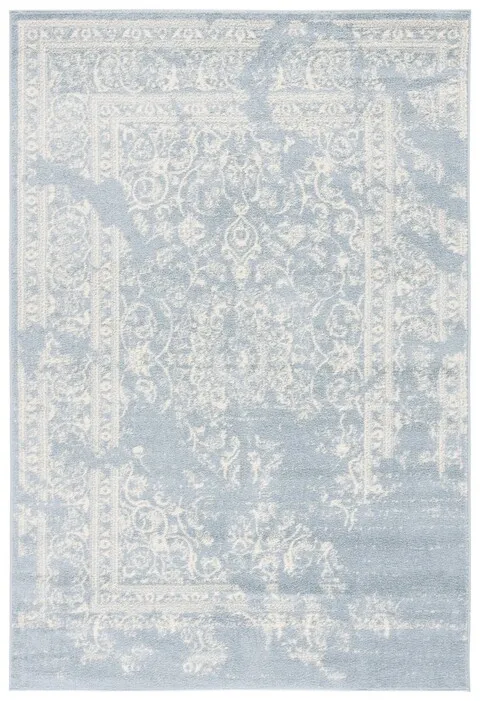 Adirondack Contemporary Slate / Ivory 8' X 10' Powerloomed Rug