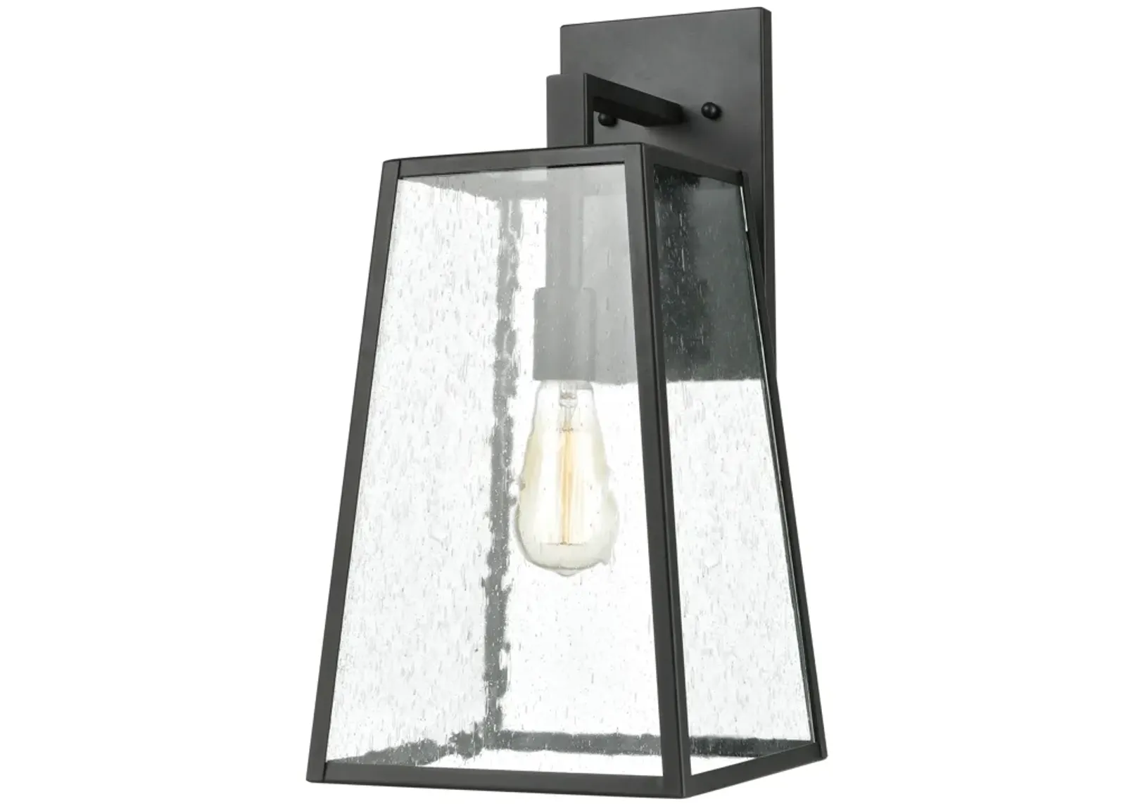 Meditterano 18" High 1-Light Outdoor Sconce - Matte Black