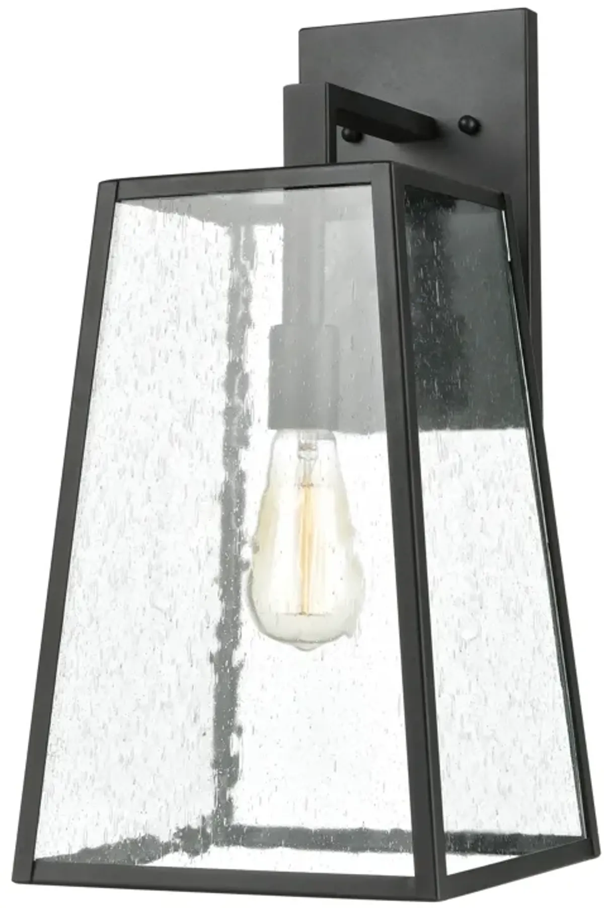 Meditterano 18" High 1-Light Outdoor Sconce - Matte Black