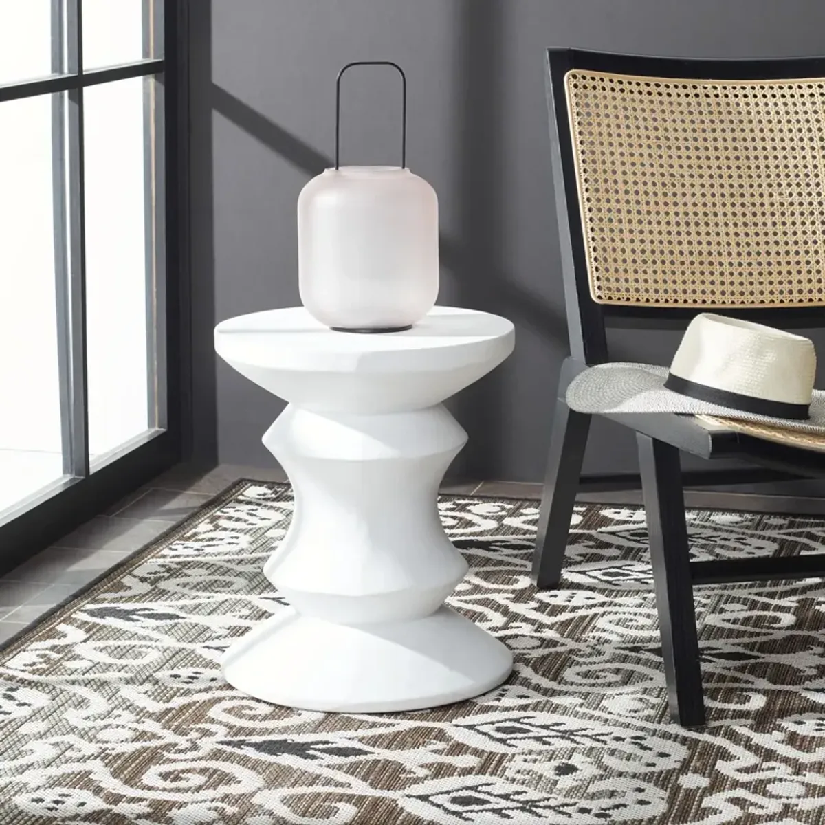 KATARA CONCRETE ACCENT STOOL