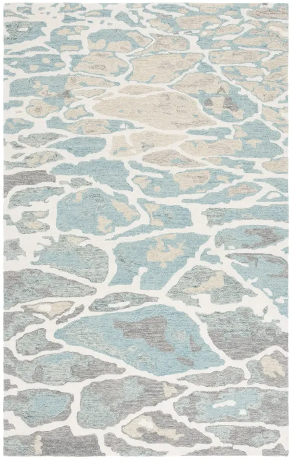 ABSTRACT Hand Tufted 9' x 12' area rug
