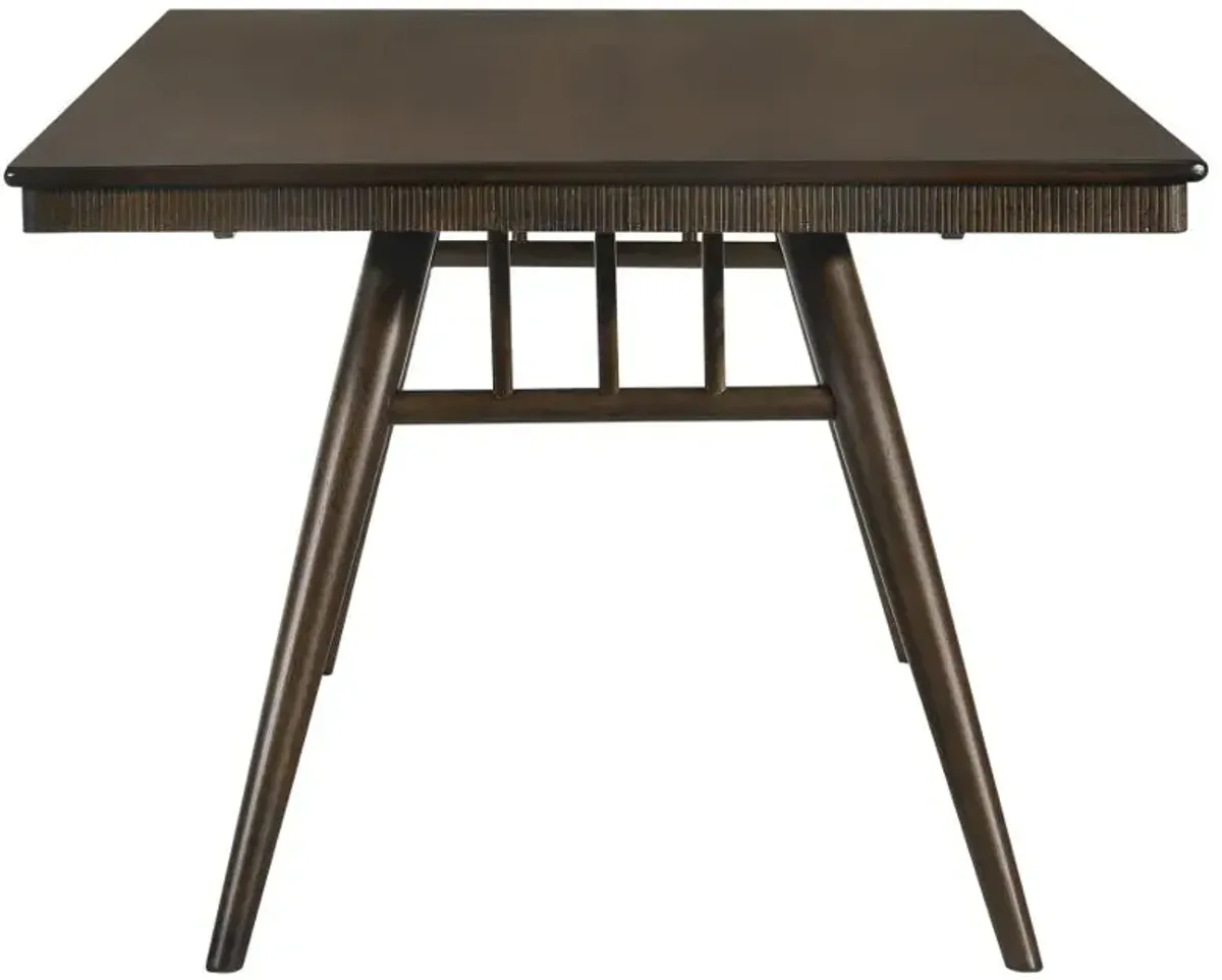 Wes Rectangular Dining Table Dark Walnut