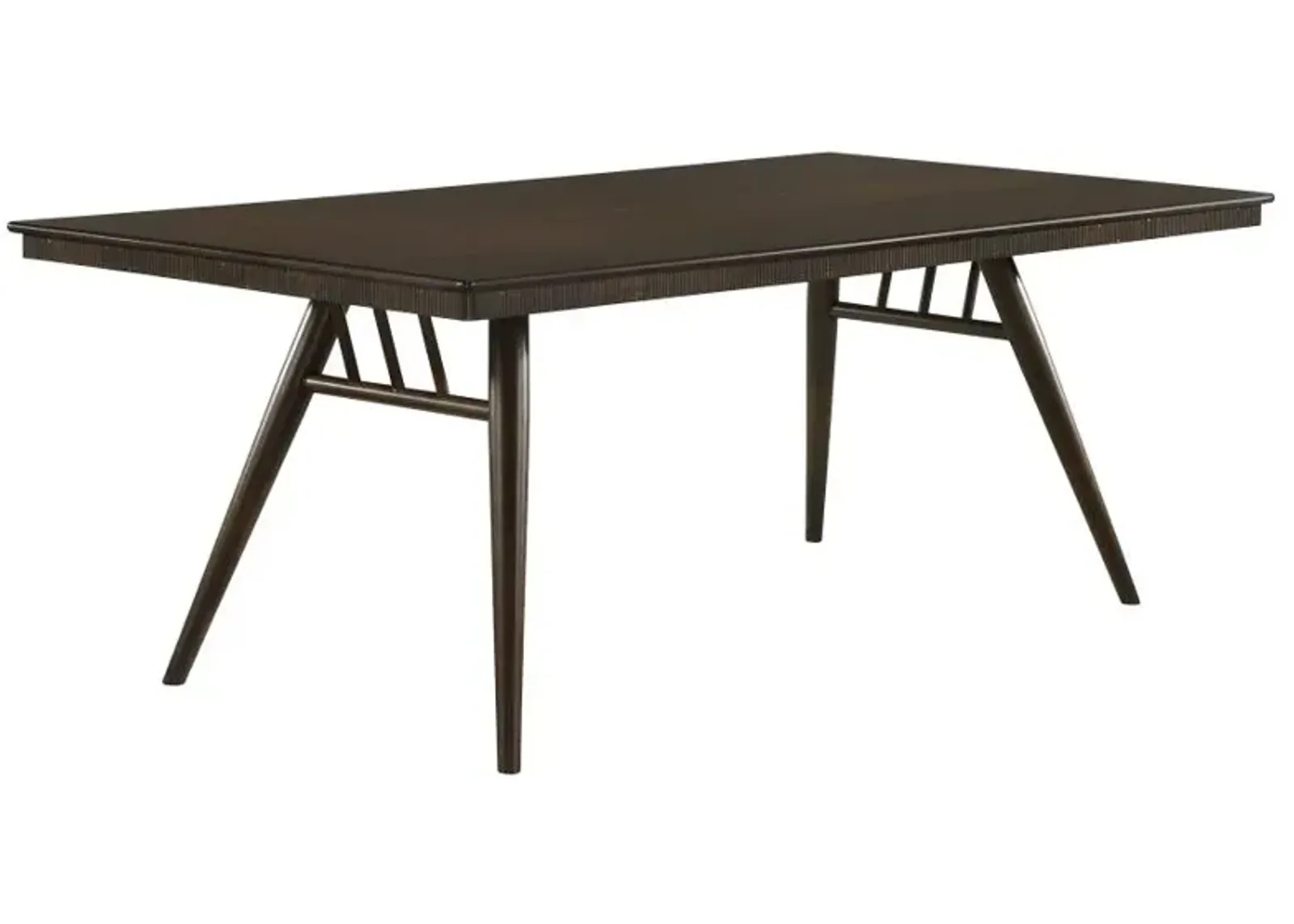 Wes Rectangular Dining Table Dark Walnut