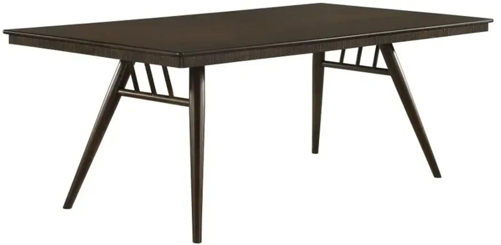 Wes Rectangular Dining Table Dark Walnut