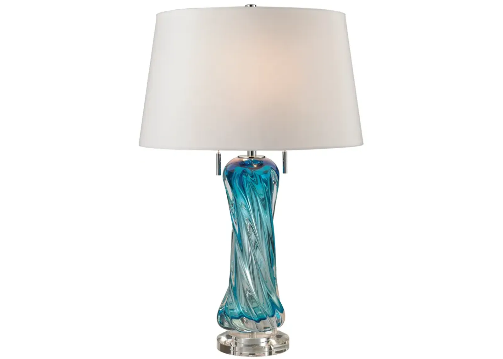 Vergato Free Blown 24" High 2-Light Table Lamp - Blue