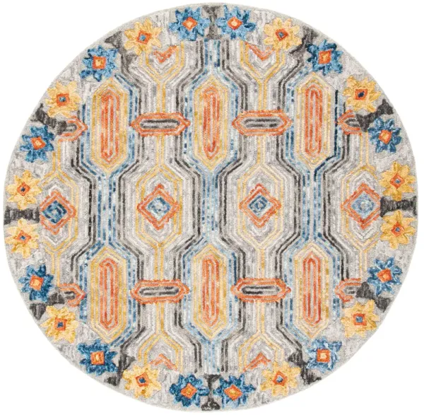 TRACE Hand Tufted 8' x 8' Round area rug