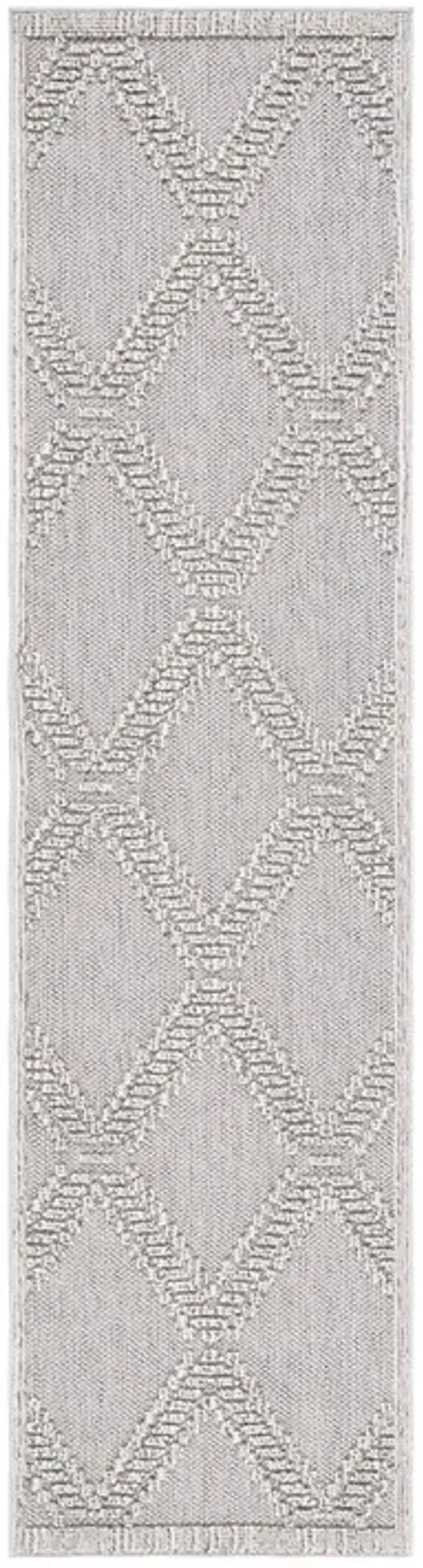 GLOBAL 226 Grey  2'-2' X 6' Runner Rug