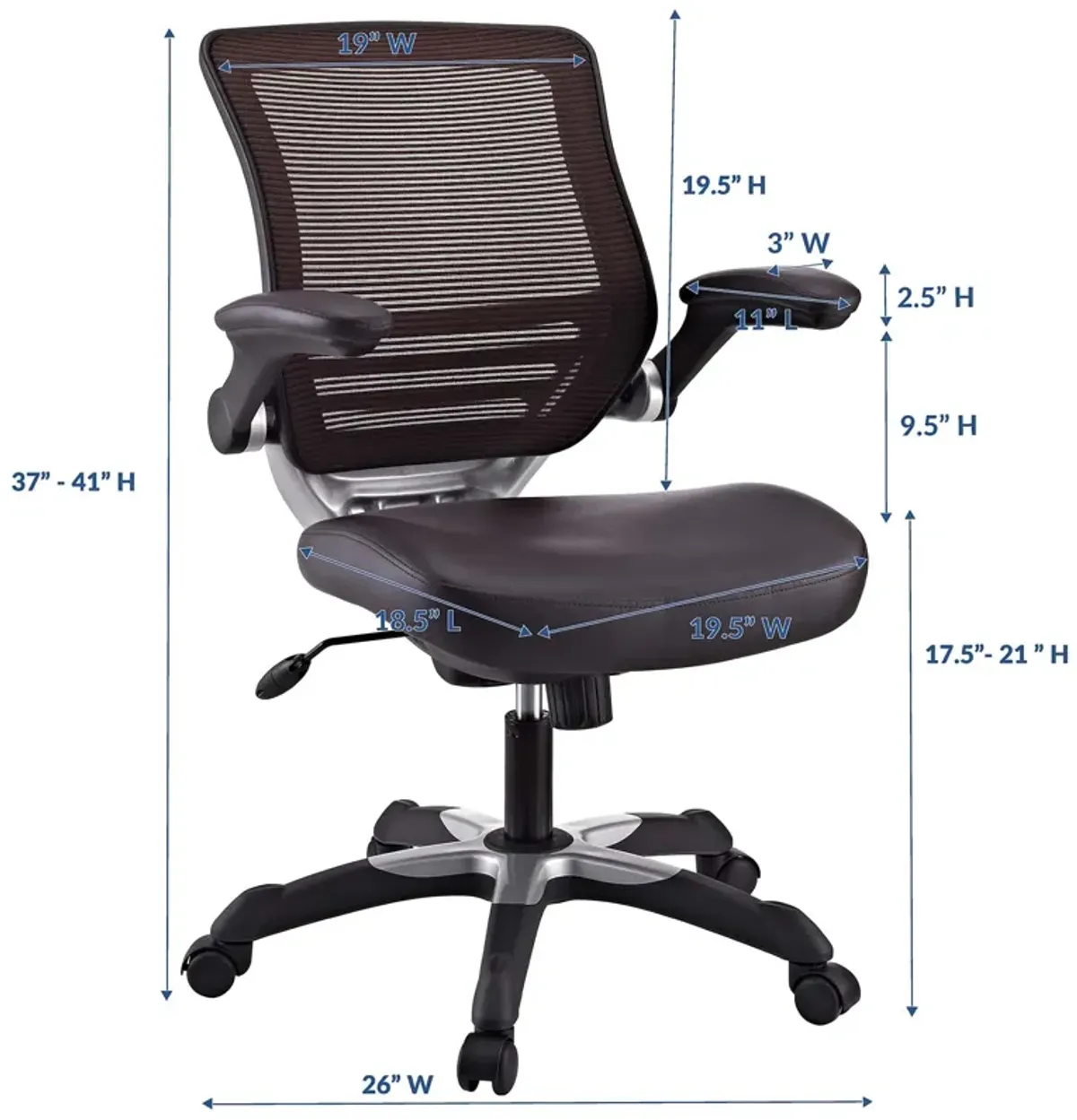 Edge Vinyl Office Chair