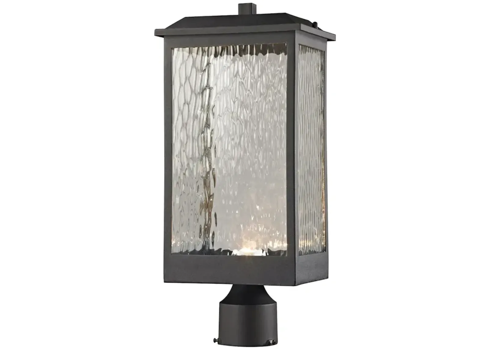 Newcastle 19" High 1-Light Outdoor Post Light - Textured Matte Black