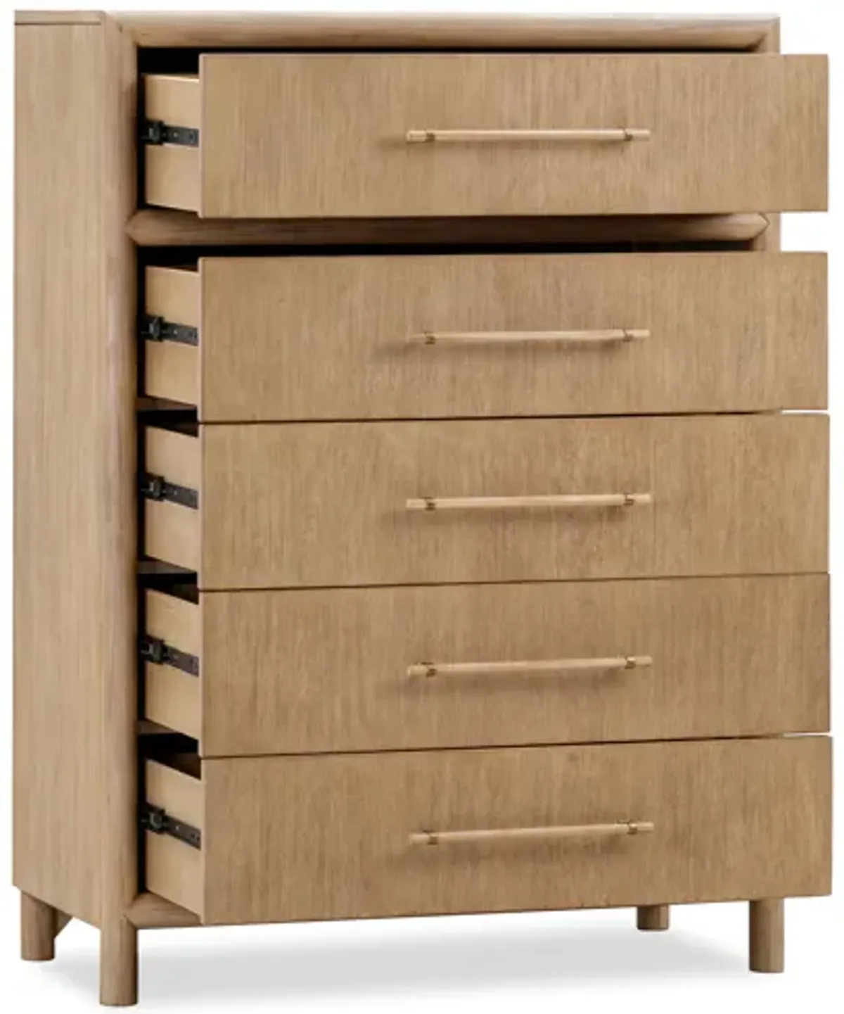 Dorsey Five Drawer Chest in Granola