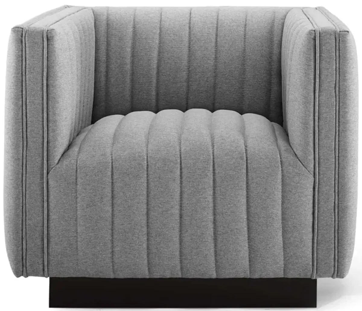 Conjure Tufted Upholstered Fabric Armchair