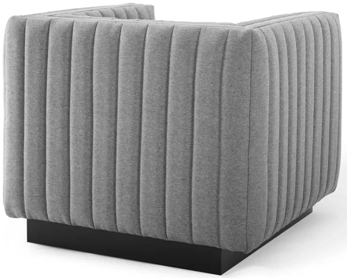 Conjure Tufted Upholstered Fabric Armchair