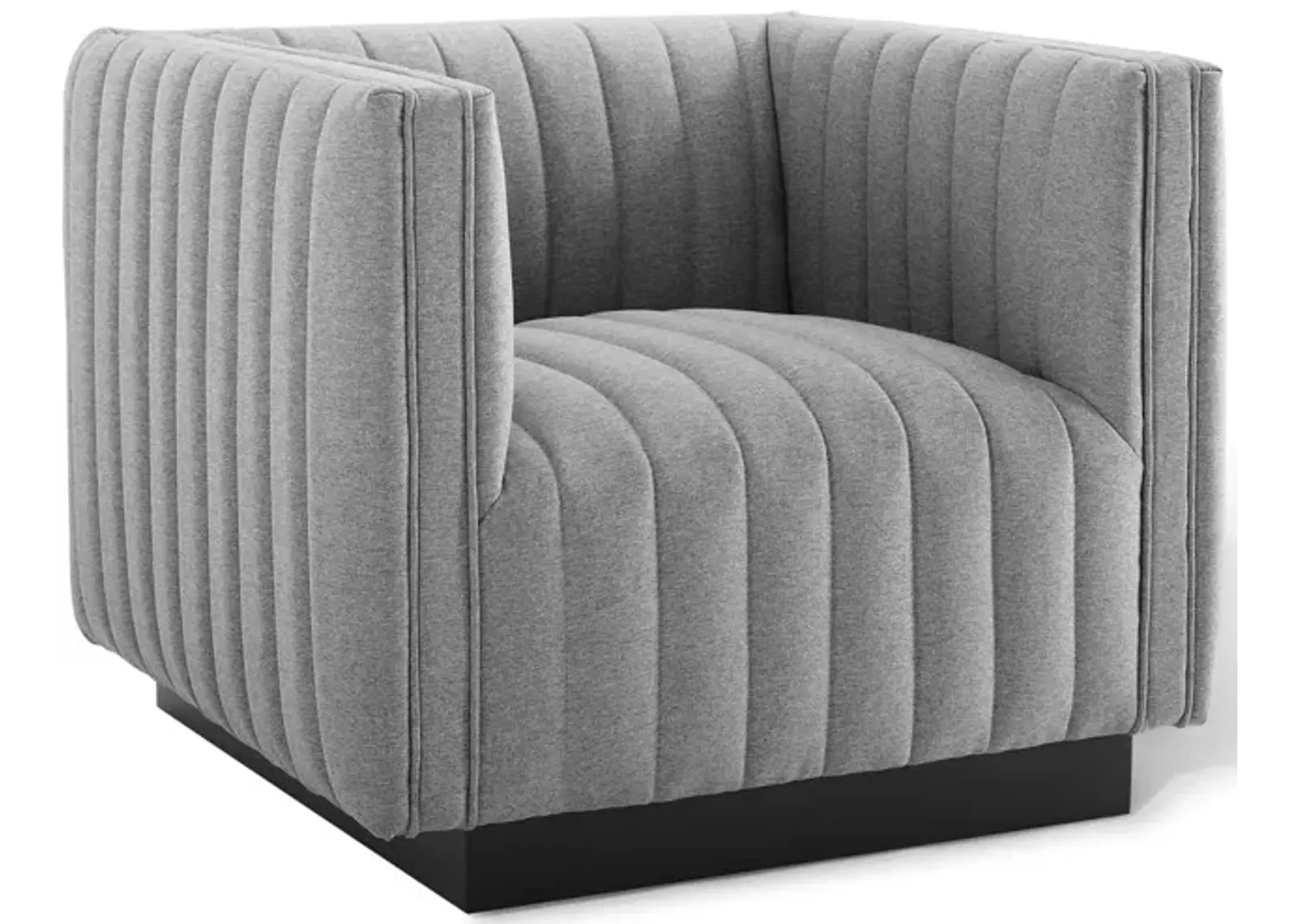 Conjure Tufted Upholstered Fabric Armchair