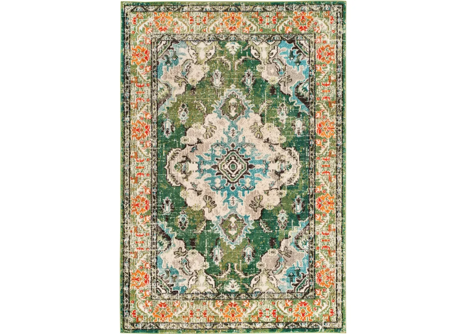 MONACO 243 FOREST GREEN  2' x 3' Accent Rug